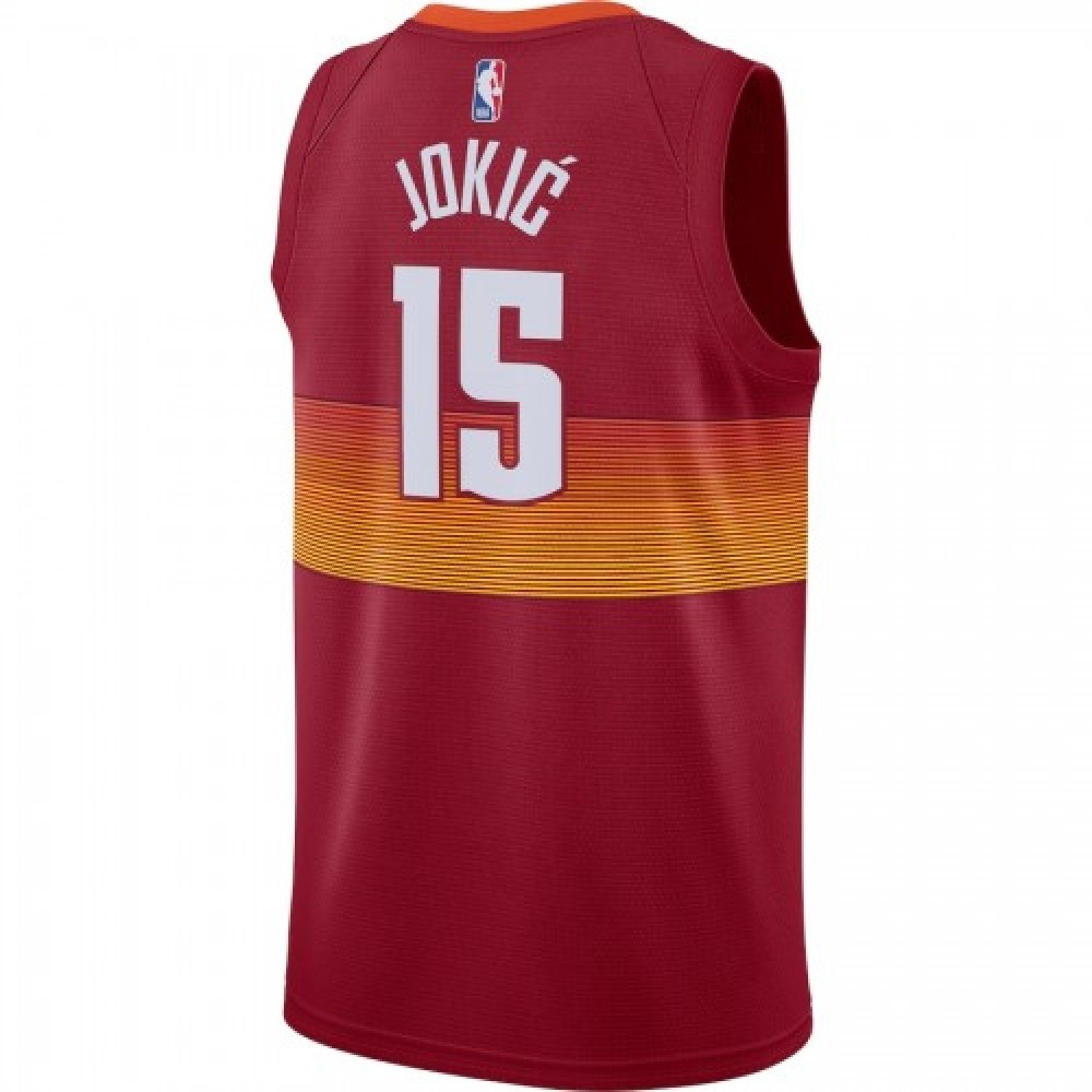 Men's Denver Nuggets Nikola Jokic #15 Red 2020/21 Swingman Player Jersey – City Edition-Pro Kit Vault | Brand New 26/27 Sports Jerseys